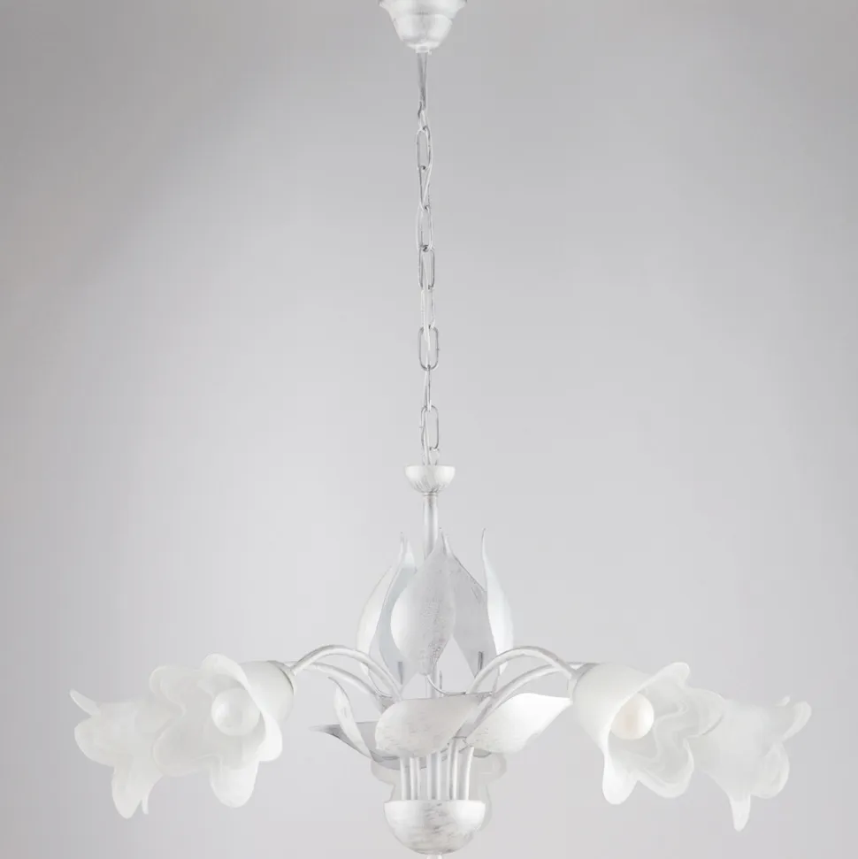 Lampadario in metallo e vetro per illuminare interni raffinati – Sirio