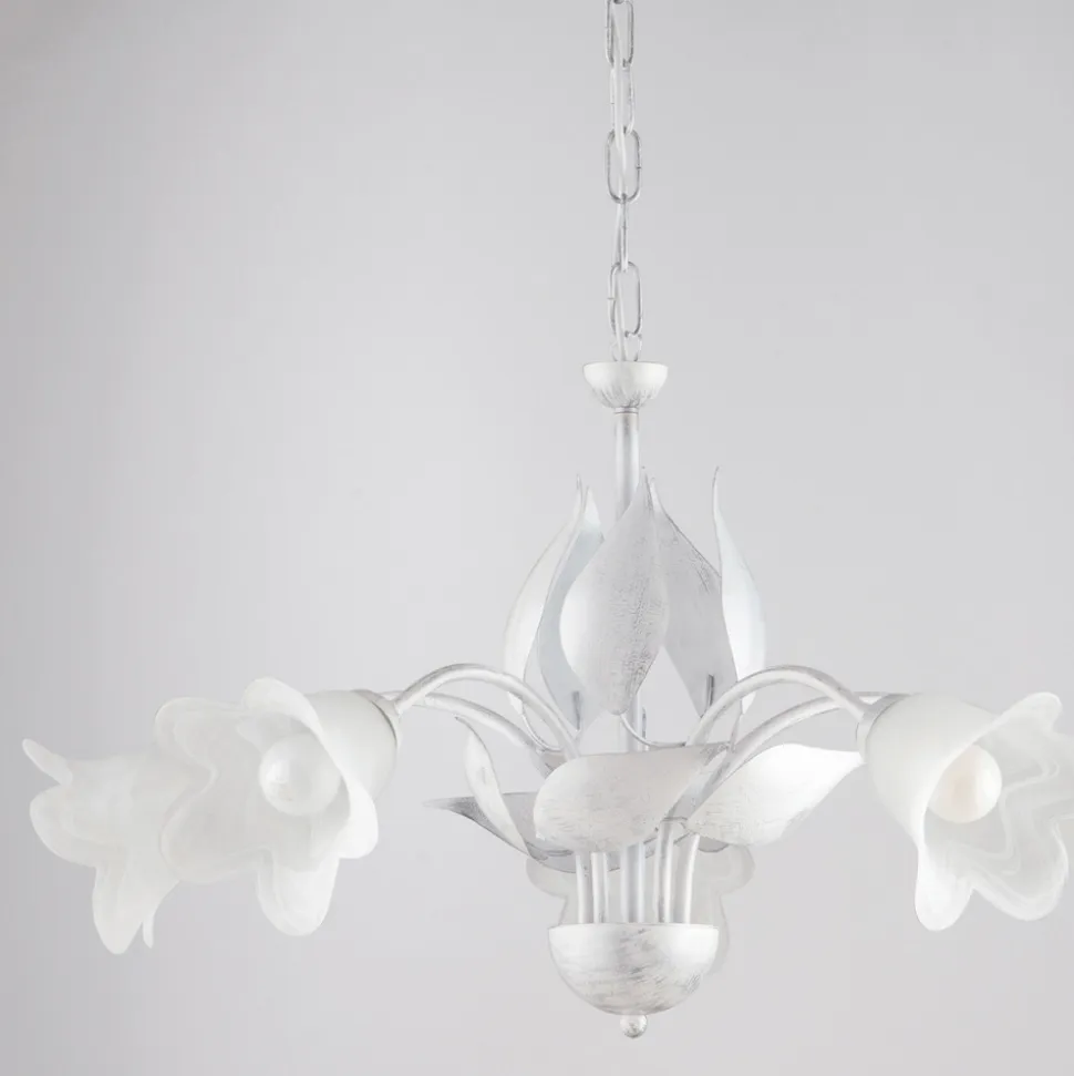 Lampadario in metallo e vetro per illuminare interni raffinati – Sirio