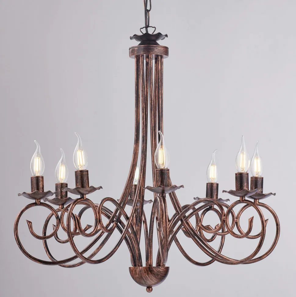 Lampadario in metallo e vetro per una luce equilibrata e diffusa – Laguna