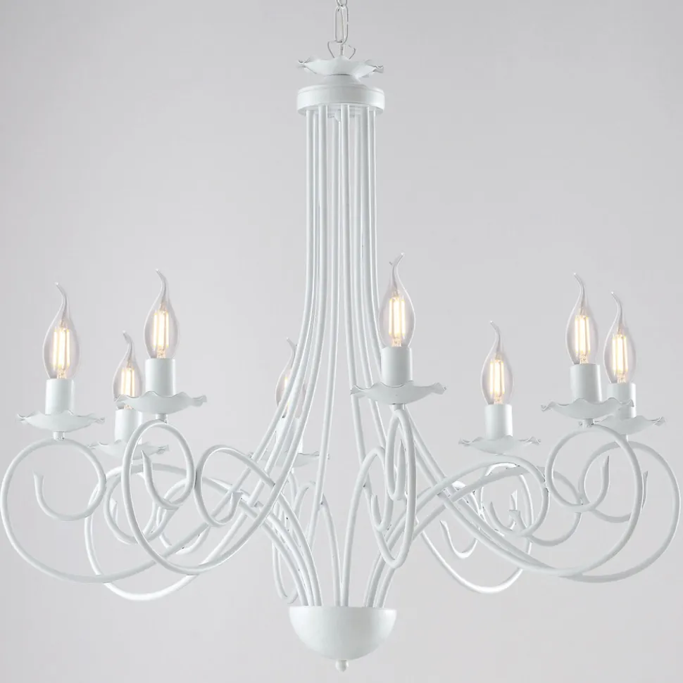 Lampadario in metallo e vetro per una luce equilibrata e diffusa – Laguna