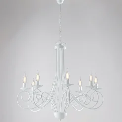 Lampadario in metallo e vetro per una luce equilibrata e diffusa – Laguna