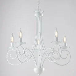 Lampadario in metallo e vetro per illuminare interni con stile elegante – Laguna
