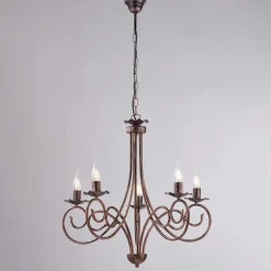 Lampadario in metallo e vetro per illuminare interni con stile elegante – Laguna