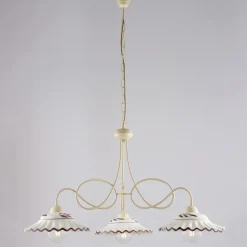 Lampadario in Metallo in Ceramica 3 Luci per Interni - Polaris