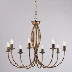 Lampadario in metallo per illuminare ambienti raffinati – Roccia