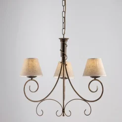 Lampadario in pvc e metallo a 3 luci per ambienti raffinati – Draco