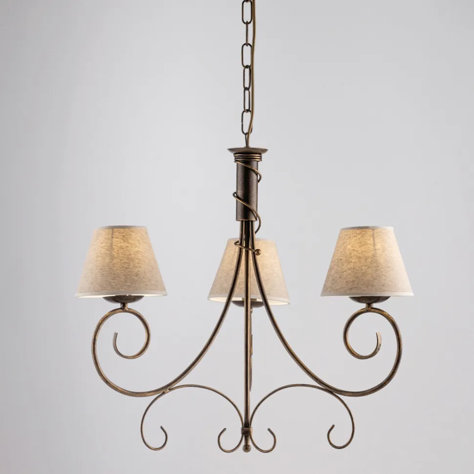 Lampadario in pvc e metallo a 3 luci per ambienti raffinati – Draco
