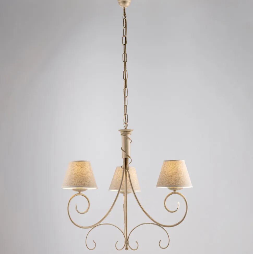 Lampadario in pvc e metallo a 3 luci per ambienti raffinati – Draco