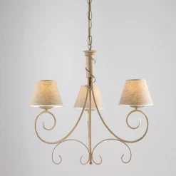 Lampadario in pvc e metallo a 3 luci per ambienti raffinati – Draco