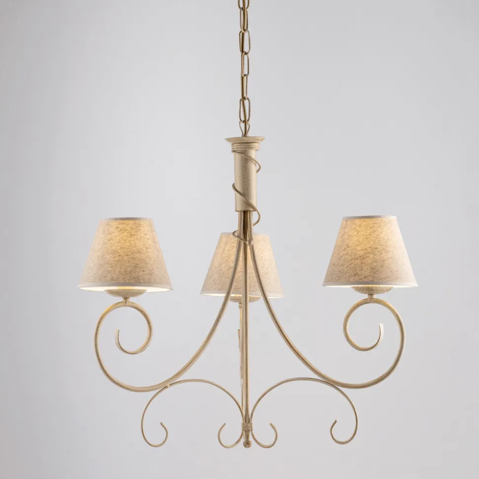 Lampadario in pvc e metallo a 3 luci per ambienti raffinati – Draco