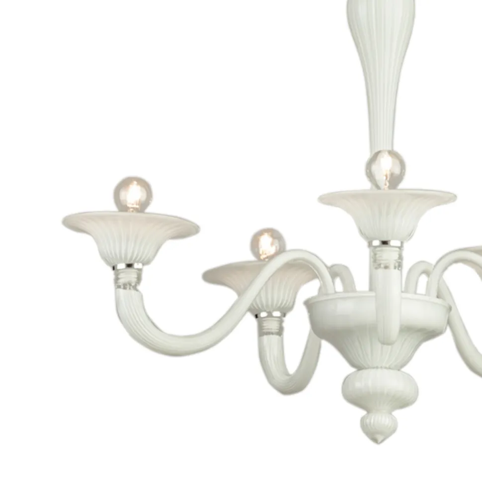 Lampadario in Vetro di Venezia Soffiato a Mano Stile Classico - Demetra