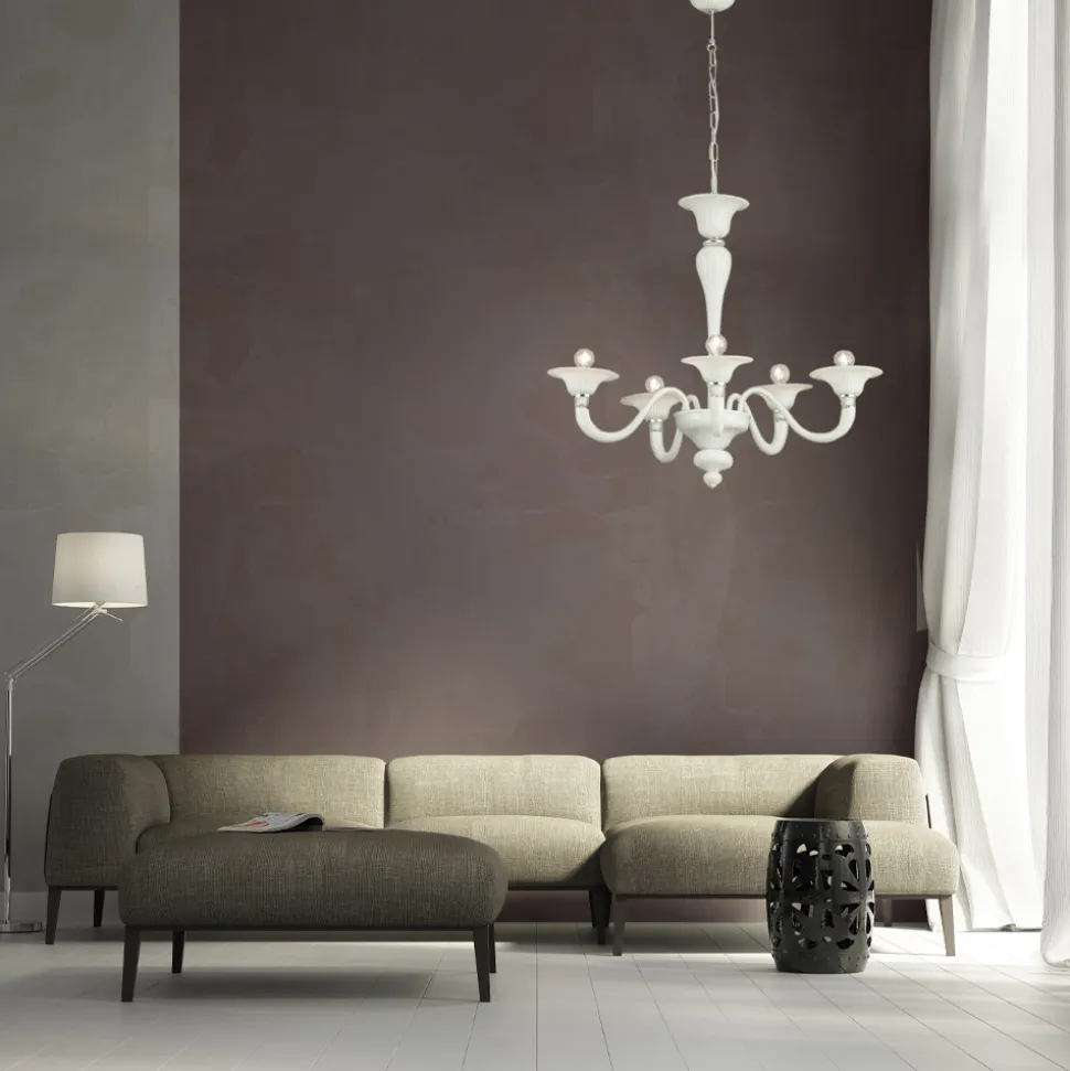 Lampadario in Vetro di Venezia Soffiato a Mano Stile Classico - Demetra