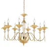 Lampadario 8 Luci Classico in Vetro, Cristallo e Metallo Lusso - Flanders