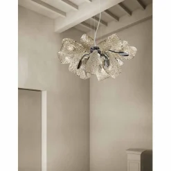 Lampadario Moderno a 12 Luci in Vetro di Venezia, Made in Italy - Diamonique