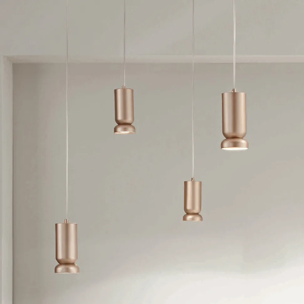 Lampadario Moderno in Alluminio Verniciato a Polvere e Cavo Regolabile - Buxus