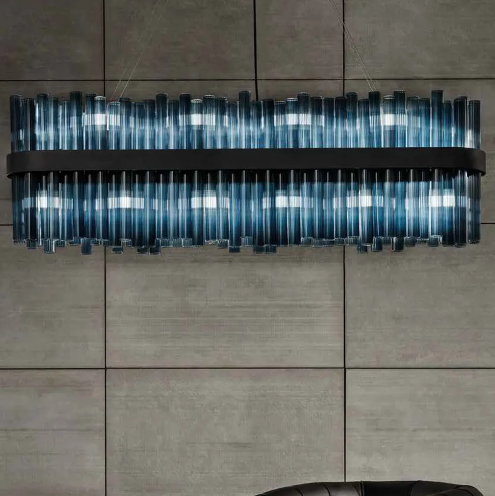 Lampadario Moderno in Vetro Soffiato di Lusso Artigianale Italiano - Maesta
