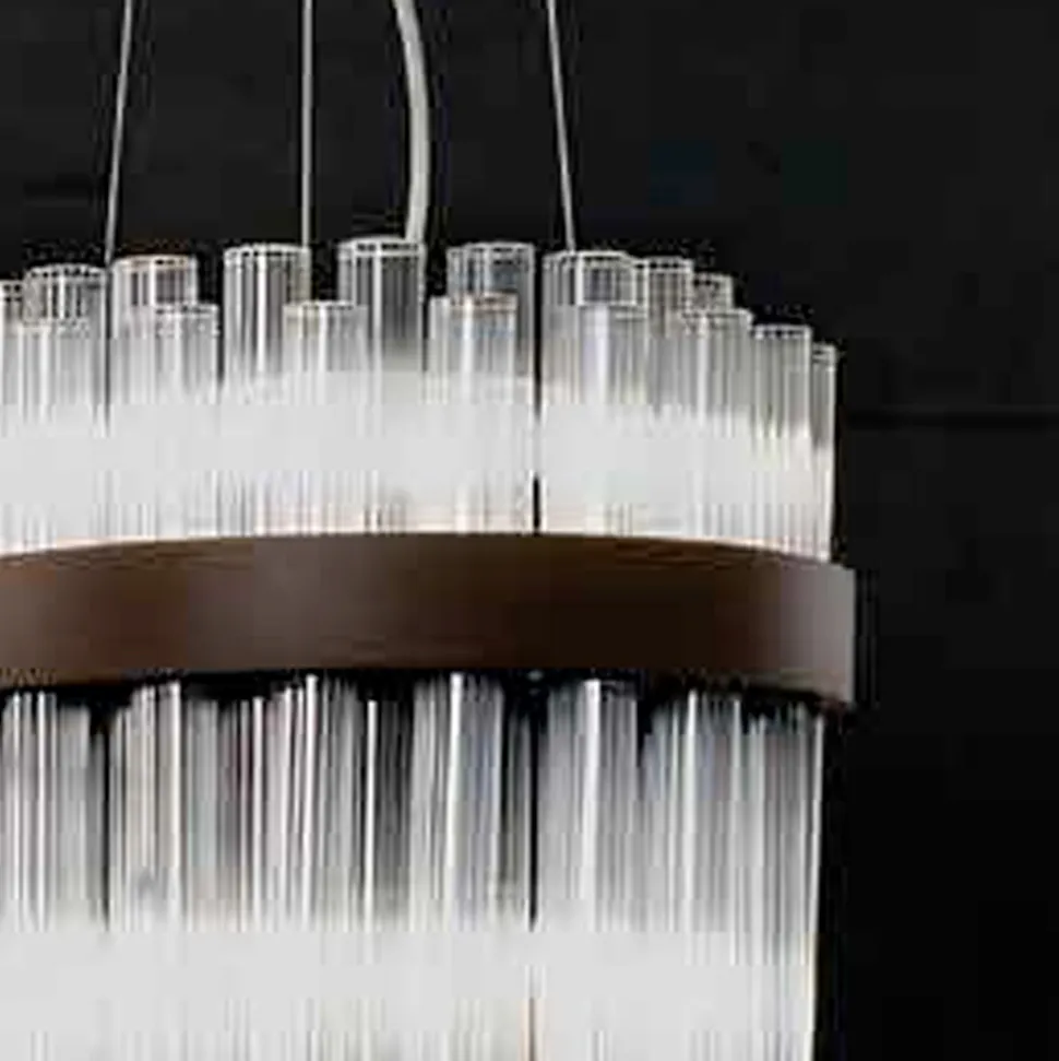 Lampadario Moderno in Vetro Soffiato di Lusso Artigianale Italiano - Maesta