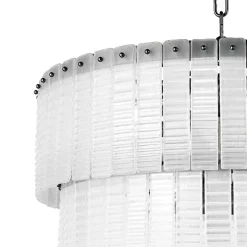 Lampadario Moderno 12 Luci in Vetro Artigianale Lusso Italiano - Valadier