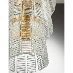 Lampadario Moderno 12 Luci in Vetro Artigianale Lusso Italiano - Valadier