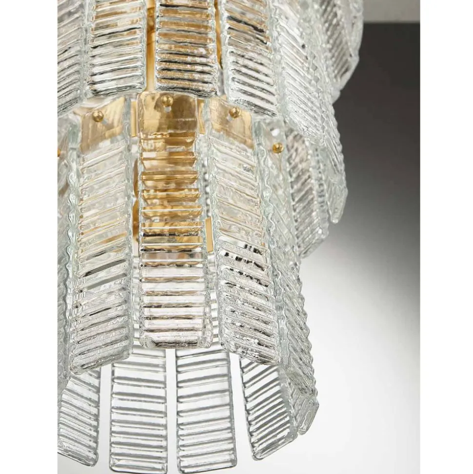 Lampadario Moderno 36 Luci in Vetro Artigianale Lusso Italiano - Valadier
