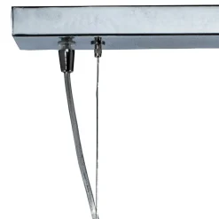 Lampadario Quattro Lumi su Barra Lineare in Vetro Soffiato Made in Italy - Soffio