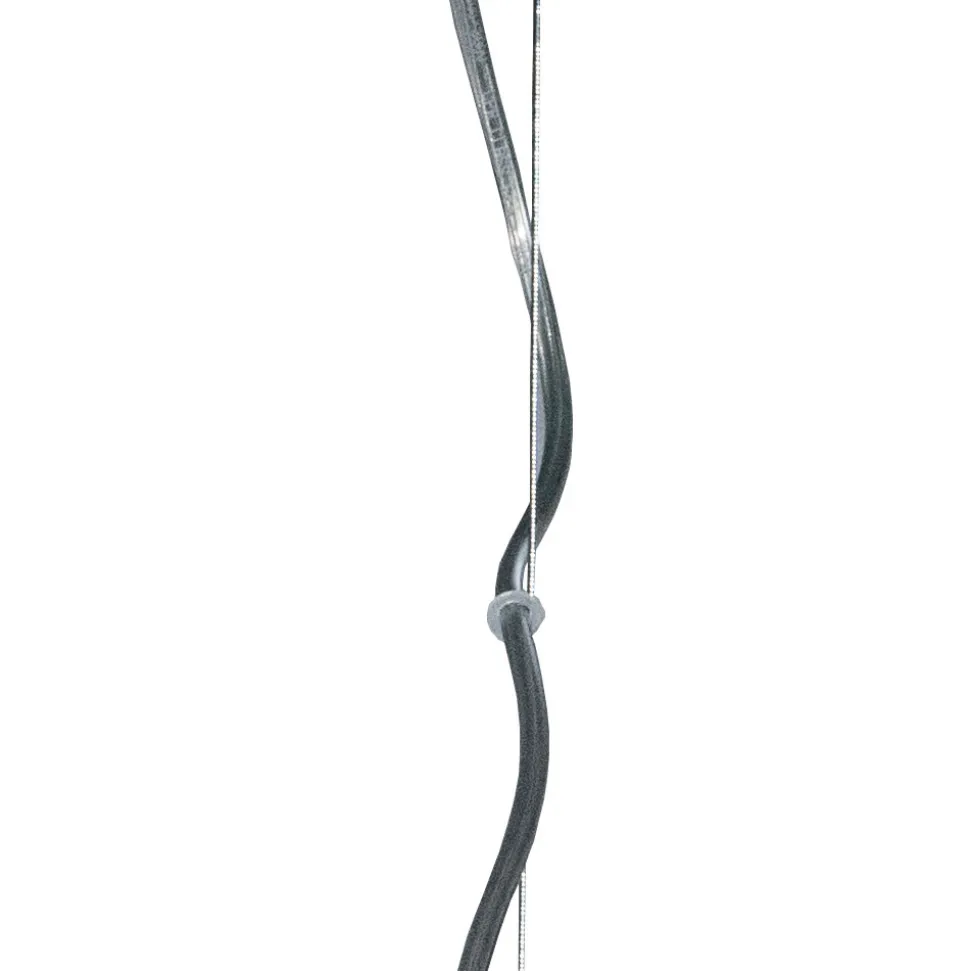 Lampadario Sospeso a Due Lumi in Vetro Soffiato a Mano Made in Italy - Soffio