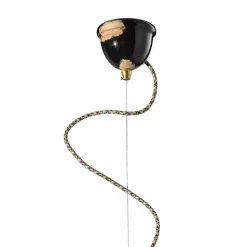Lampadario sospeso in stile retrò in ceramica Ferroluce