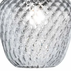 Lampadario su Barra Lineare Tre Lumi in Vetro Veneziano Made in Italy - Elisia