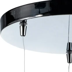 Lampadario su Base Rotonda a Tre Lumi in Vetro Incamiciato Made in Italy - Iride