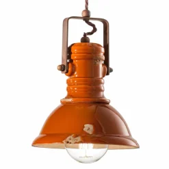 Lampadario vintage di design in ceramica artigianale Cameron Ferroluce