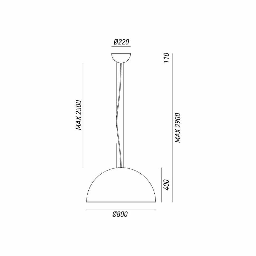Lampada rustica a sospensione Ø80 cm Galileo Il Fanale