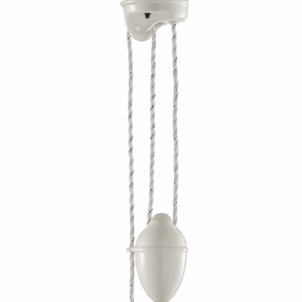 Lampada saliscendi in ceramica artigianale Melissa Ferroluce