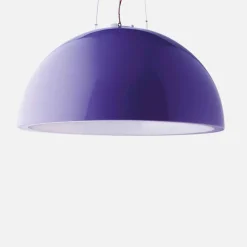 Lampada sospensione colorata Slide Cupole polietilene fatta in Italia