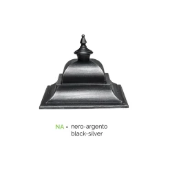 Lampada Sospensione da Esterno in Alluminio e Vetro Made in Italy - Bonaria