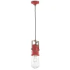 Lampada Sospensione Design Industriale in Ferro, Vetro e Ceramica - Urban