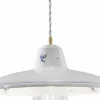 Lampada Sospensione in Ceramica Artigianale Vintage Decori a Mano - Como