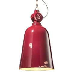 Lampada Sospensione Industriale Fatta a Mano Ferro e Ceramica - Industrial