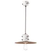 Lampada Sospensione in Ferro e Ceramica Fatta a Mano Industriale - Urban