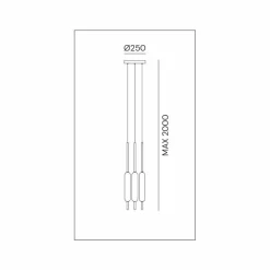 Lampada Sospesa a 1, 3 o 6 Luci in Ottone Design Moderno - Typha by Il Fanale