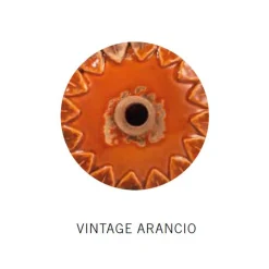 Lampada Sospesa Artigianale in Ferro e Ceramica con Griglia - Industrial