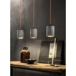 Lampada Sospesa Artigianale in Legno e Ceramica Stile Nordico - Nateca
