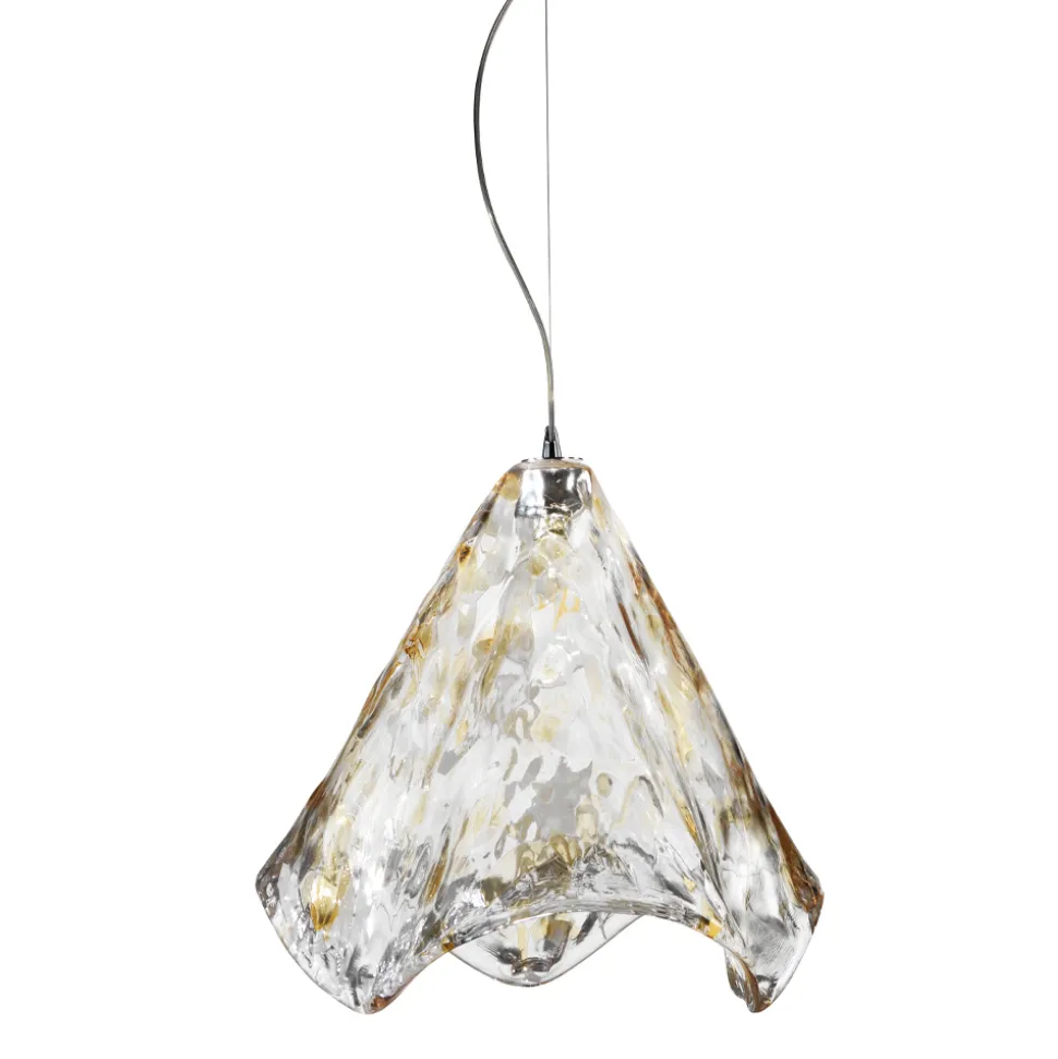 Lampada Sospesa Artigianale in Vetro di Venezia Soffiato 35 46 cm - Mary