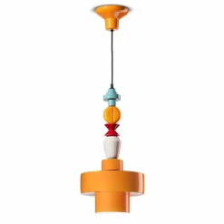 Lampada Sospesa Ceramica Giallo o Verde Design Made in Italy – Ferroluce Lariat
