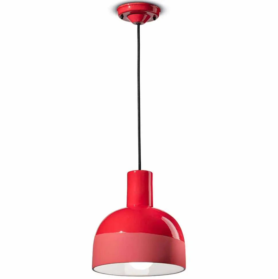 Lampada Sospesa dallo Stile Moderno in Ceramica Made in Italy – Ferroluce Caxixi