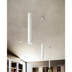 Lampada Sospesa Decorativa in Alluminio Bianco o Nero, 2 Pezzi - Rebolla