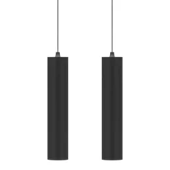 Lampada Sospesa Decorativa in Alluminio Bianco o Nero, 2 Pezzi - Rebolla