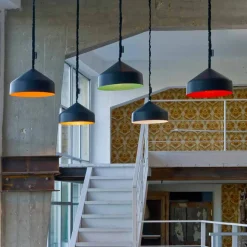 Lampada sospesa di design In-es.artdesign Cyrcus Lavagna in resina