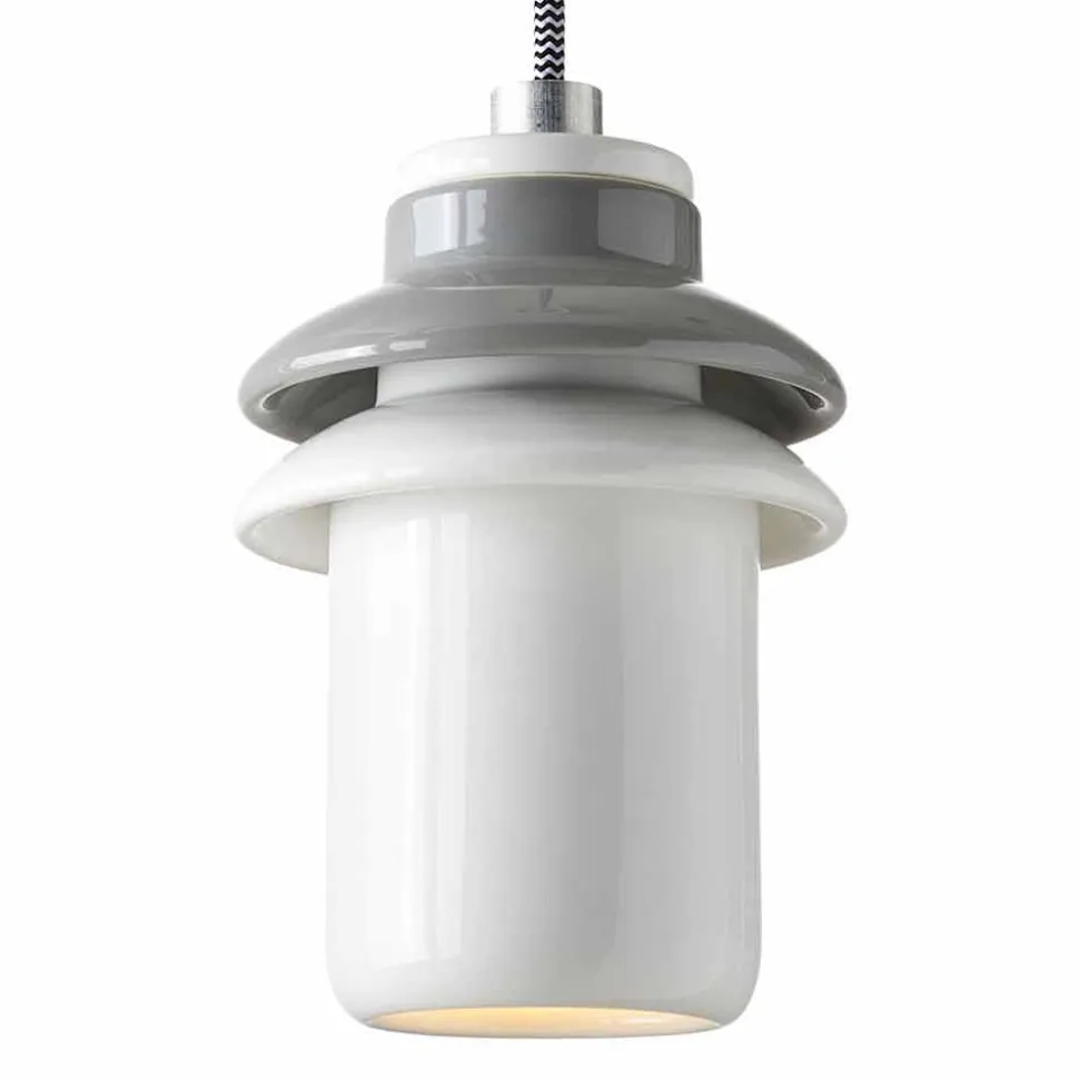 Lampada sospesa di design moderno in ceramica fatta in Italia Asia