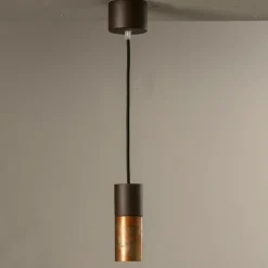 Lampada Sospesa in Ceramica e Rame Realizzata a Mano in Italia - Toscot Match