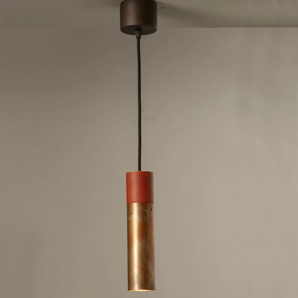 Lampada Sospesa in Ceramica e Rame Realizzata a Mano in Italia - Toscot Match